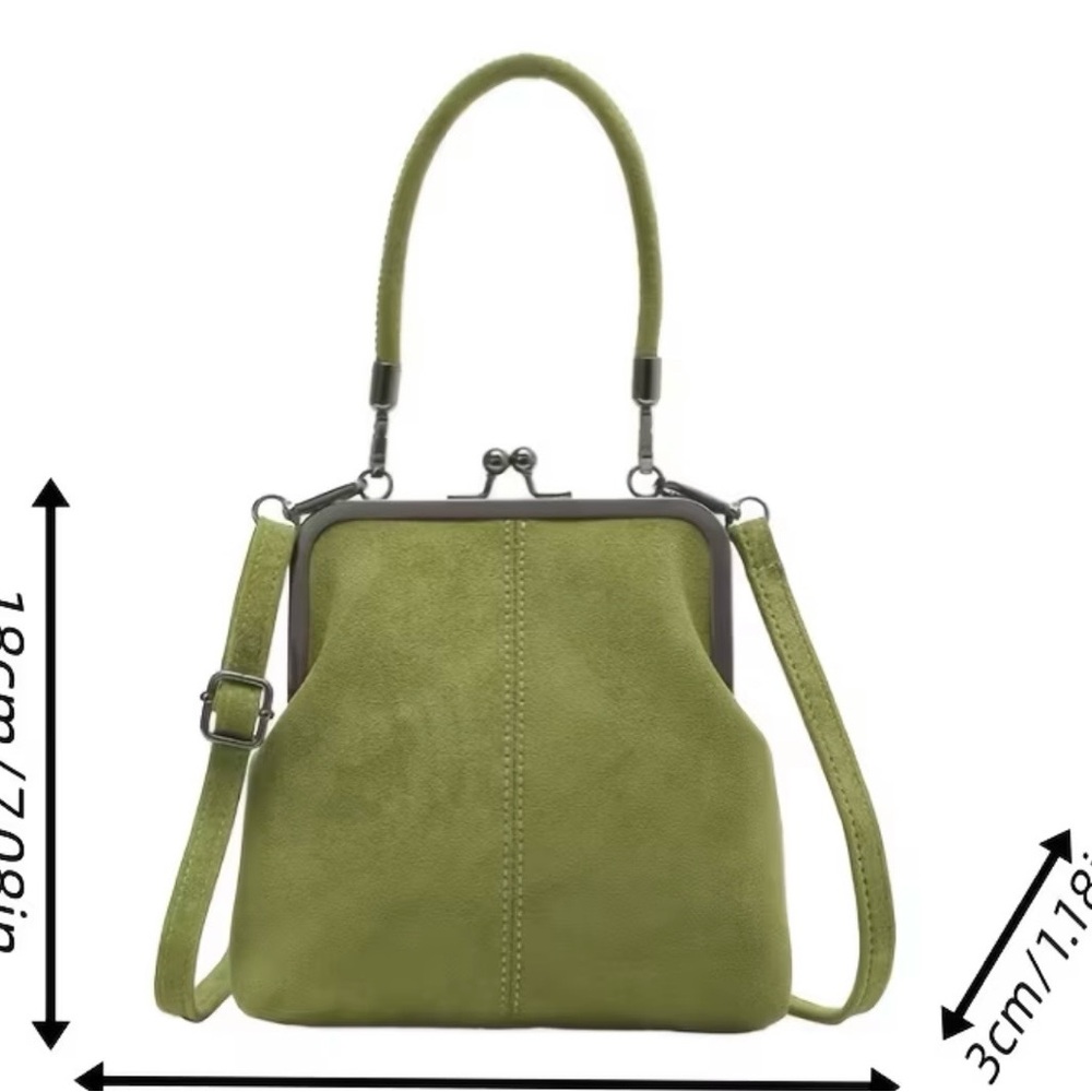 UNIQUE GREEN HANDBAG W/STRAP by Gecko - Picture 13 of 15